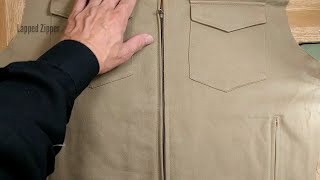 How to Sew a Lapped Zipper on a Jacket  Beginners Guide [upl. by Henri]