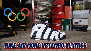 Nike Air More Uptempo Pippen USAOLYMPIC Review Sizing amp On Feet [upl. by Attej]