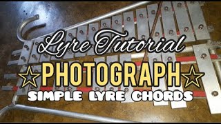 PHOTOGRAPH  Lyre Playing amp Tutorial SlowMo Practice  Simple Lyre Chords [upl. by Midge]