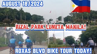 ROXAS BLVD MANILA BAY LUNETA RIZAL PARK DIRITSO NG MALACANANG MABINI BRIGDE TODAY [upl. by Eellac]