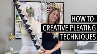 Unique pleating techniques Advanced pleating tutorial for Fashion Design [upl. by Merta]