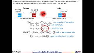 Inelastic Collision Example 2 [upl. by Sasha]