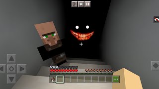 SCP087 The Stairwell vs Villagers in Minecraft PE [upl. by Nylhtak981]