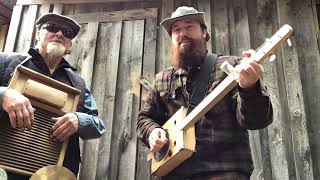 BeBopALula  Gene Vincent Cover on Cigar Box Guitar and Washboard [upl. by Yves]