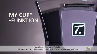 Funktion quotMY CUPquot zum Einstellen auf die Originalmenge der Wassermenge in der Tasse [upl. by Hoopen950]