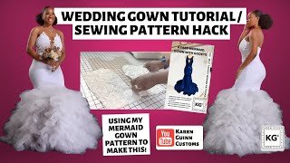 MERMAID WEDDING GOWN TUTORIAL [upl. by Freddie509]