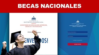 Tutorial para llenar el formulario del MESCYT  Becas Nacionales [upl. by Hernandez]