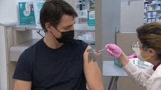 Prime Minister Trudeau gets COVID19 vaccine booster shot [upl. by Barrada914]