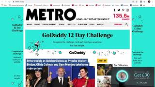 GoDaddy online news brand ad [upl. by Ydualc]