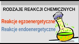 Rodzaje reakcji chemicznych ze względu na efekt energetyczny Egzoenergetyczne i endoenergetyczne [upl. by Esaertal474]