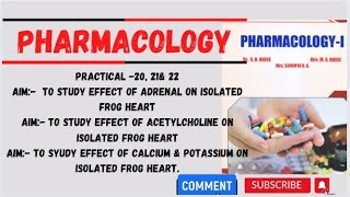 Pharmacology laboratory mannual D pharmacy 2nd year practicals 2022 Acc to new syllabus [upl. by Nekcerb867]