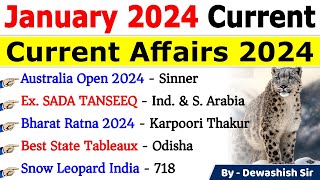 January 2024 Monthly Current Affairs  Current Affairs 2024  Monthly Current Affairs 2024 current [upl. by Beshore582]