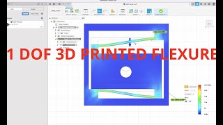 Designing 3D printed flexures in PETG  1DOF [upl. by Eliathas]