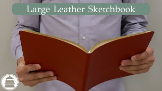 Large Leather Sketchbook  Gallery Leather [upl. by Milore47]