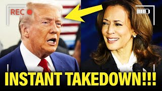 Trump posts UNHINGED THREAT gets WRECKED by Kamala live on FOX [upl. by Haisa]