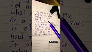 Fly me to the moon Acoustic lyrics  Jada Facer acoustic shorts quotes englishlyrics viral [upl. by Eniron]