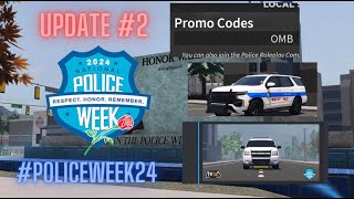 Police Week Update  Update Two  New Lightbars Promo Codes and Grappler [upl. by Xila636]