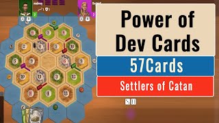 Settlers of Catan 3 Development Cards Are Very Powerful [upl. by Ohl]