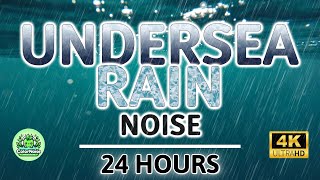 Soothing Undersea Rain Noise  24 Hours BLACK SCREEN  Study Sleep Tinnitus Relief amp Focus [upl. by Lucais674]