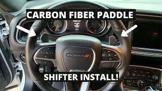 CARBON FIBER HELLCAT PADDLE SHIFTERS INSTALL [upl. by Animar]