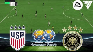 FC 24  USA W vs Germany W 21102024  INTERNATIONAL FRIENDLY  Gameplay PS5 [upl. by Chao618]