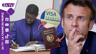 Urgent  Macron à Dakar Sénégal impose les VISA à la France  Sonko [upl. by Aisercal338]