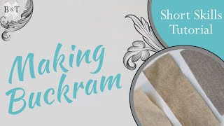 Historic Fashion Tutorial Series Making Buckram [upl. by Jahdal]