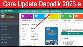 Cara Update atau Pembaruan Aplikasi Dapodik versi 2023 a [upl. by Skerl]