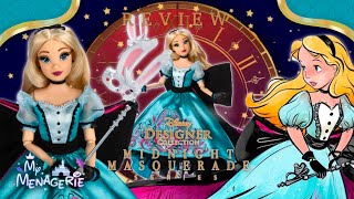 Disney Designer Midnight Masquerade Alice in Wonderland Doll Review [upl. by Ardnuhsor203]