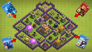 Town hall 7 Base Vs One Max Town hall 15 Troop  th7 Base Vs th15 Troop  Clash of clans challenge [upl. by Oironoh293]