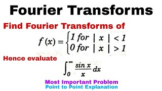 2 Fourier Transforms  Complete Concept and Problem1  Most Important Problem [upl. by Torbart399]