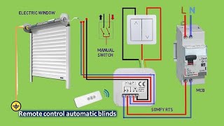 Automatic remote home windows  How To connect A Somfy RTS Electric Roller Blind [upl. by Apps]