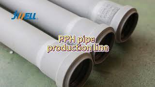 PPH pipe production line with expanding machine [upl. by Dlanod]