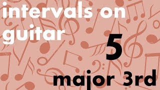 Train Your Ear  Intervals on Guitar 515  Major Third [upl. by Ehcropal]