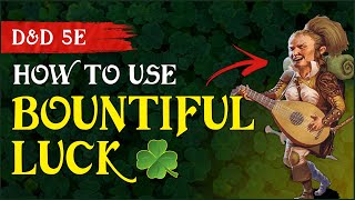 How to Use the Bountiful Luck Halfling Feat in DampD 5e [upl. by Yennek]