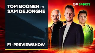 Formule 1 previewshow met Tom Boonen en Sam Dejonghe [upl. by Pell]