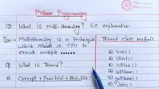 Multithreading in Python  Learn Coding [upl. by Rochemont]