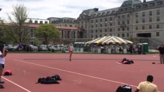 BU Womens Track amp Field  Allison Barwise Record High Jump [upl. by Bleier]