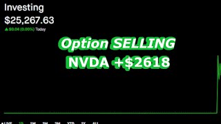 Quick  2618 in profit with NVDA Cover Calls [upl. by Veats465]