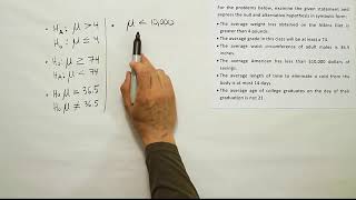 Hypothesis Testing the null and alternative hypotheses [upl. by Balfore]