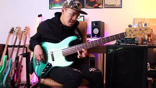 Kim Burrell  Falling In Love With You Bass cover  Fender Japan Hybrid Jazz V [upl. by Ycak]