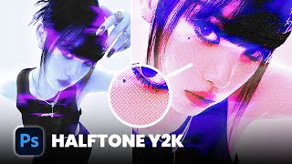 Halftone Y2K Effect in PHOTOSHOP  StepbyStep Guide [upl. by Laflam150]