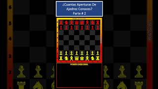 Aprende aperturas de ajedrez 2ajedrez aperturasdeajedrez chessopening chess [upl. by Emor]