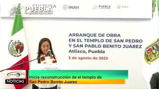 Inicia reconstrucción del templo de San Pedro Benito Juárez [upl. by Mareld]