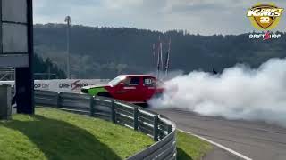 Denise Ritzmann  BMW E30 LSX454 drifting at Drift Kings Series 2024 Rd4 Nürburgring 🇩🇪 [upl. by Towney]