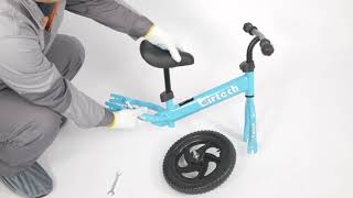 Birtech Kids Balance Bike Toddler Training Bicycle without pedal [upl. by Torry4]