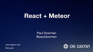 Building a live chat app in 40 minutes with React and Meteor [upl. by Piselli480]