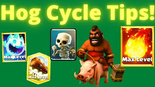 HOG CYCLE GUIDE  7 Tips on How to Play 26 Hog Cycle in Clash Royale [upl. by Eicnarf]