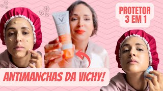 PROTETOR SOLAR ANTIMANCHAS 3 EM 1 DA VICHY jennikiss vichy antimanchas skincare [upl. by Potash]