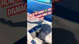 HOW TO APPLY SHINY CAR STUFF ON A SEVERELY DAMAGED PANEL Watch this 🤯😱🔥 cars autodetailing [upl. by Ahsayn783]